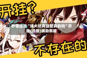 秒懂经验“填大坑有挂是真的吗”开挂(透视)辅助教程