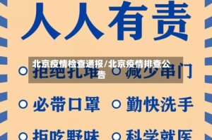 北京疫情检查通报/北京疫情排查公告