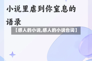 【感人的小说,感人的小说台词】