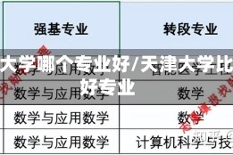 天津大学哪个专业好/天津大学比较好专业