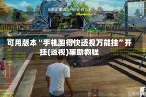 可用版本“手机跑得快透视万能挂”开挂(透视)辅助教程
