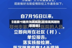 【北京一地升为高风险,北京高风险地区降级】