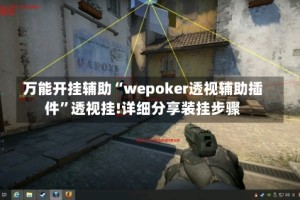 万能开挂辅助“wepoker透视辅助插件”透视挂!详细分享装挂步骤