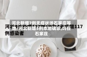河北新增7例无症状涉石家庄等地/河北新增5例本地确诊,均在石家庄