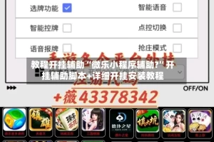 教程开挂辅助“微乐小程序辅助?”开挂辅助脚本+详细开挂安装教程
