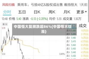 中国恒大复牌跌超86%(中国恒大狂涨)