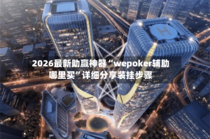 2026最新助赢神器“wepoker辅助哪里买”详细分享装挂步骤