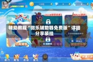 辅助教程“微乐辅助器免费版”详细分享装挂