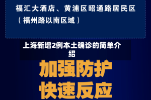 上海新增2例本土确诊的简单介绍