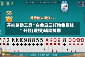 开挂辅助工具“白金岛三打哈免费挂”开挂(透视)辅助神器