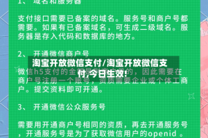 淘宝开放微信支付/淘宝开放微信支付,今日生效!