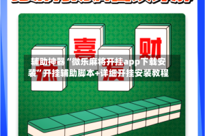 辅助神器“微乐麻将开挂app下载安装”开挂辅助脚本+详细开挂安装教程