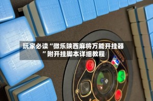 玩家必读“微乐陕西麻将万能开挂器”附开挂脚本详细教程