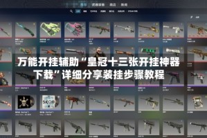 万能开挂辅助“皇冠十三张开挂神器下载”详细分享装挂步骤教程