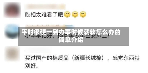 平时很硬一到办事时候就软怎么办的简单介绍-第1张图片