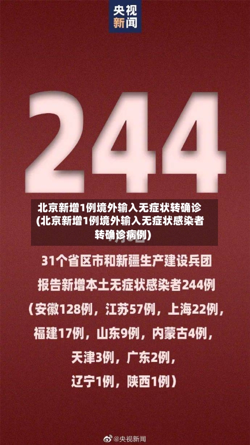 北京新增1例境外输入无症状转确诊(北京新增1例境外输入无症状感染者转确诊病例)-第1张图片