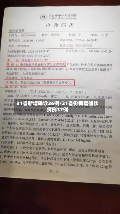 31省新增确诊36例/31省份新增确诊病例37例-第1张图片