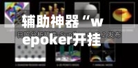 辅助神器“wepoker开挂透视方法教程”科技辅助神器手机版教程-第1张图片