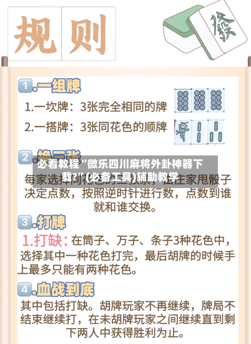 必看教程“微乐四川麻将外卦神器下载?”(必备工具)辅助教学-第1张图片