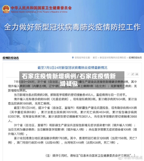 石家庄疫情新增病例/石家庄疫情新增疑似-第3张图片