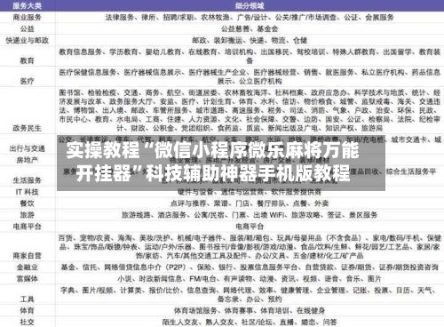 实操教程“微信小程序微乐麻将万能开挂器”科技辅助神器手机版教程-第3张图片