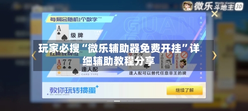 玩家必搜“微乐辅助器免费开挂”详细辅助教程分享-第1张图片
