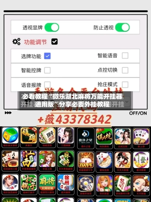 必看教程“微乐湖北麻将万能开挂器通用版”分享必要外挂教程-第2张图片