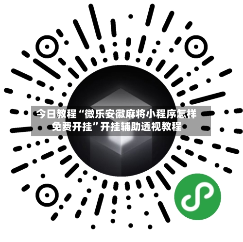 今日教程“微乐安徽麻将小程序怎样免费开挂	”开挂辅助透视教程-第1张图片