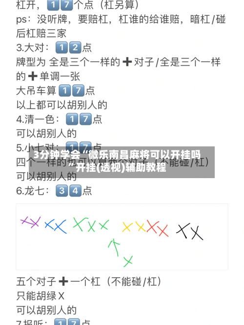 3分钟学会“微乐南昌麻将可以开挂吗”开挂(透视)辅助教程-第1张图片