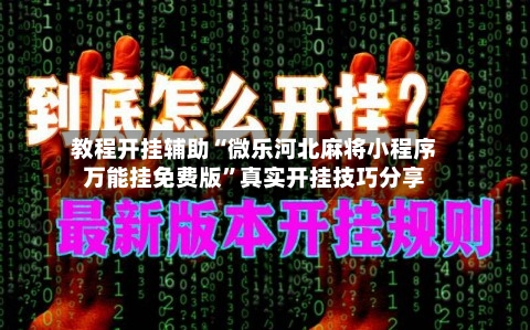 教程开挂辅助“微乐河北麻将小程序万能挂免费版”真实开挂技巧分享-第1张图片
