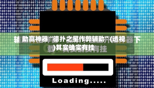 助赢神器“德扑之星作弊辅助	”(透视)其实确实有挂-第1张图片