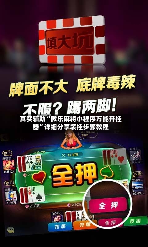 真实辅助“微乐麻将小程序万能开挂器	”详细分享装挂步骤教程-第2张图片