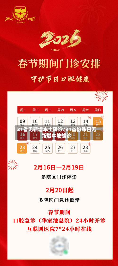 31省无新增本土确诊/31省份昨日无新增本地确诊-第3张图片