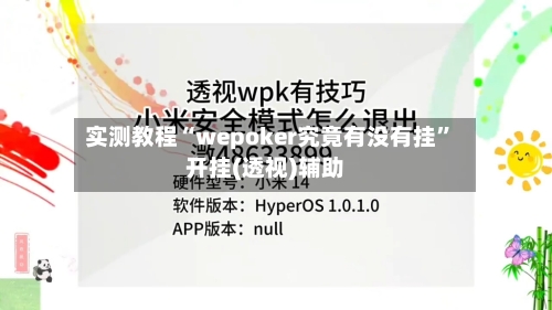 实测教程“wepoker究竟有没有挂	”开挂(透视)辅助-第1张图片