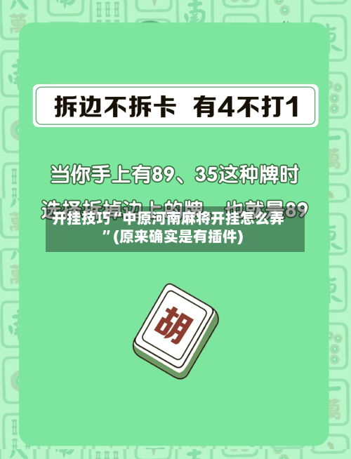 开挂技巧“中原河南麻将开挂怎么弄”(原来确实是有插件)-第3张图片