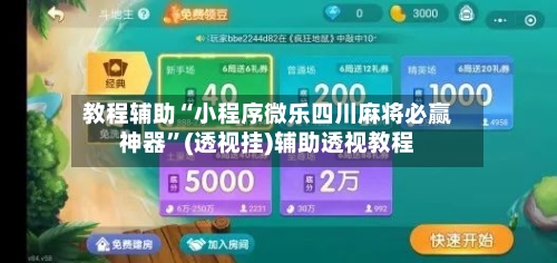 教程辅助“小程序微乐四川麻将必赢神器”(透视挂)辅助透视教程-第3张图片