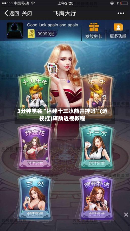 3分钟学会“福建十三水能开挂吗”(透视挂)辅助透视教程-第2张图片