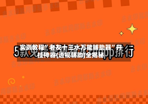 实测教程	”老友十三水万能辅助器”开挂神器{透视辅助}全揭秘-第3张图片