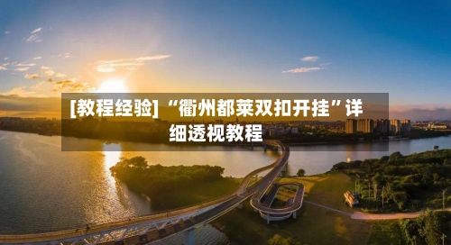 [教程经验] “衢州都莱双扣开挂”详细透视教程-第1张图片