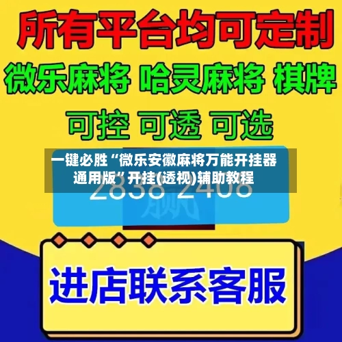 一键必胜“微乐安徽麻将万能开挂器通用版”开挂(透视)辅助教程-第1张图片