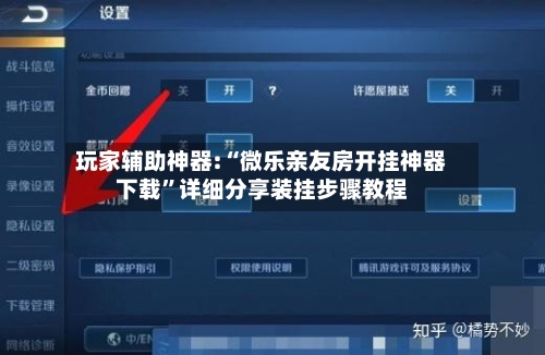 玩家辅助神器:“微乐亲友房开挂神器下载”详细分享装挂步骤教程-第3张图片