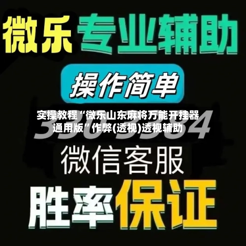 实操教程“微乐山东麻将万能开挂器通用版	”作弊(透视)透视辅助-第1张图片