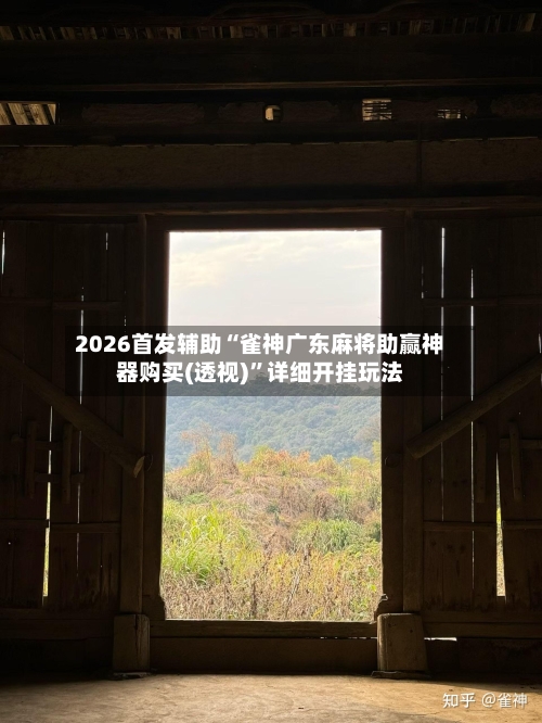 2026首发辅助“雀神广东麻将助赢神器购买(透视)”详细开挂玩法-第2张图片