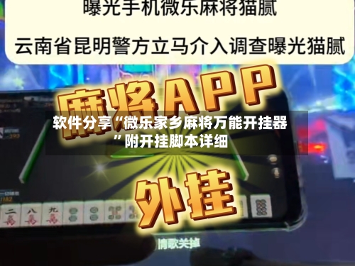 软件分享“微乐家乡麻将万能开挂器”附开挂脚本详细-第1张图片