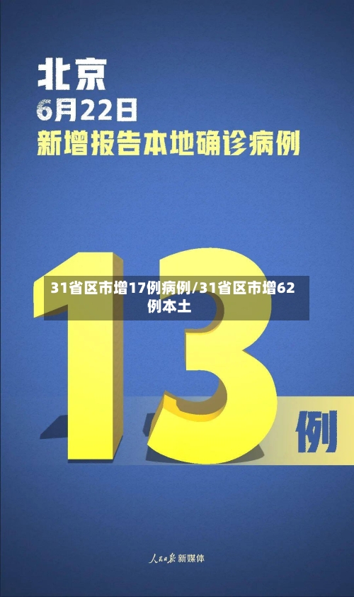31省区市增17例病例/31省区市增62例本土-第1张图片