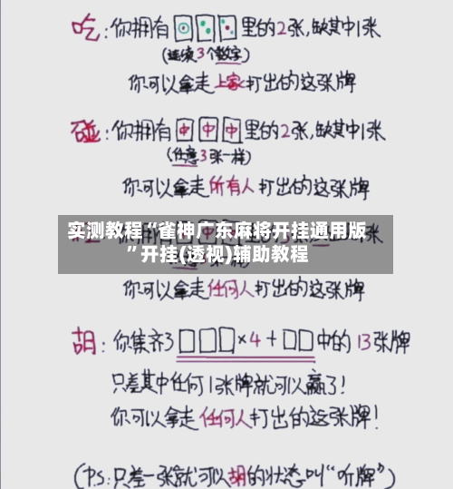 实测教程“雀神广东麻将开挂通用版”开挂(透视)辅助教程-第2张图片