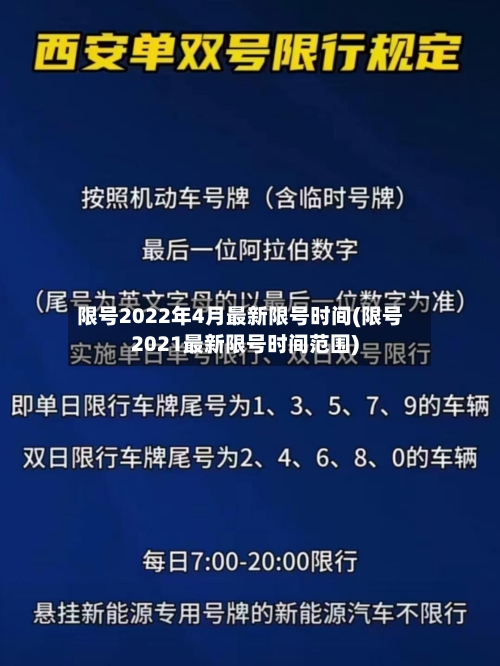 限号2022年4月最新限号时间(限号2021最新限号时间范围)-第2张图片