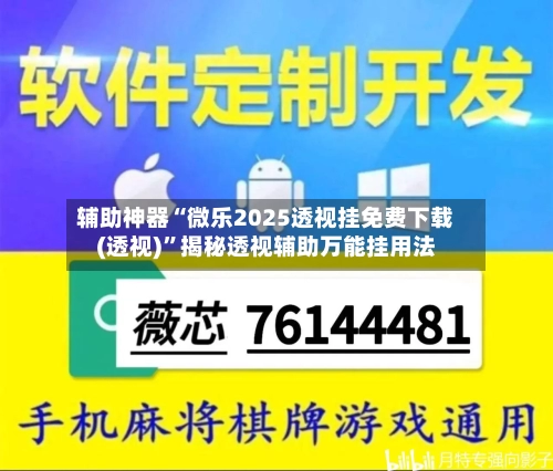 辅助神器“微乐2025透视挂免费下载(透视)”揭秘透视辅助万能挂用法-第3张图片