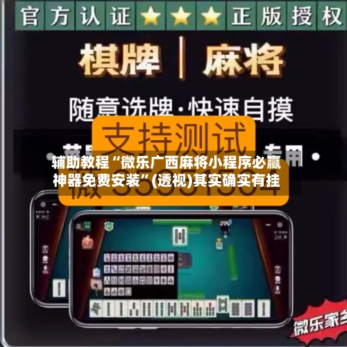 辅助教程“微乐广西麻将小程序必赢神器免费安装”(透视)其实确实有挂-第2张图片