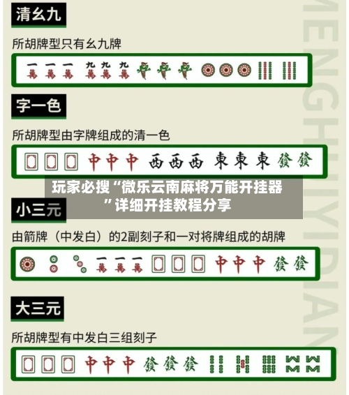 玩家必搜“微乐云南麻将万能开挂器”详细开挂教程分享-第1张图片